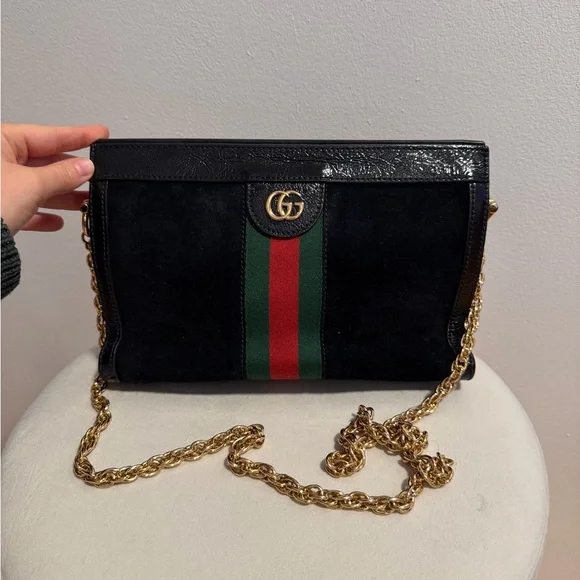 Gucci Black and Green Women's Bag - Picture 2 of 9
